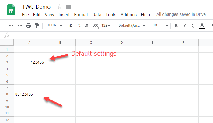 Cómo agregar cero antes de un número en Excel y Google Sheets