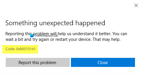0x80070141