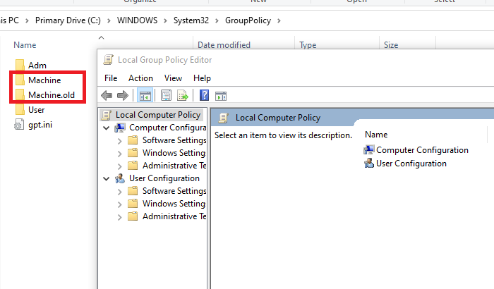 El objeto de directiva de grupo no se pudo abrir en esta computadora