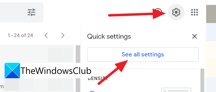 Ver todas las configuraciones de Gmail