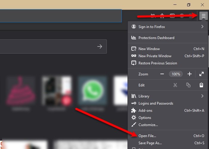 Cómo abrir archivos locales en Chrome, Firefox y Edge