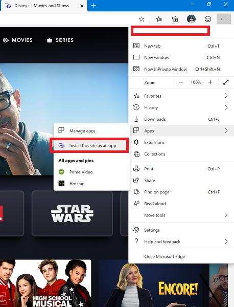 Instala la aplicación Disney+ en Windows 10