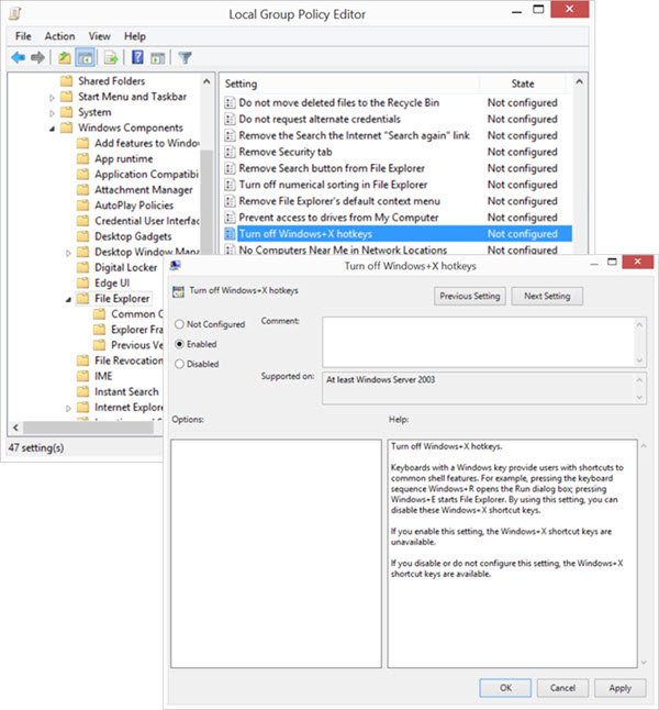 Deshabilitar la tecla Windows o WinKey