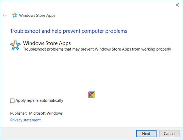 Windows-10-store-apps-solución de problemas