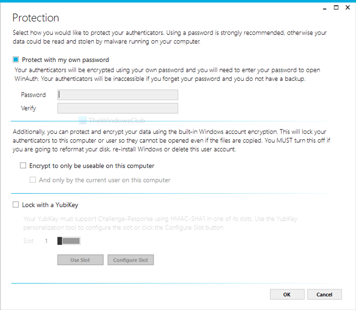 WinAuth es una alternativa a Google Authenticator para Windows 10