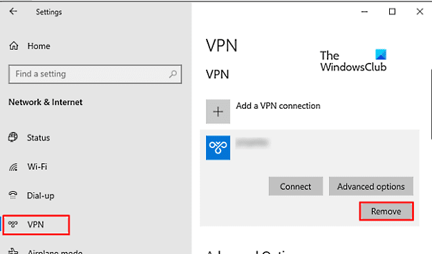 ¿Cómo eliminar una VPN usando conexiones de red en Windows 10?