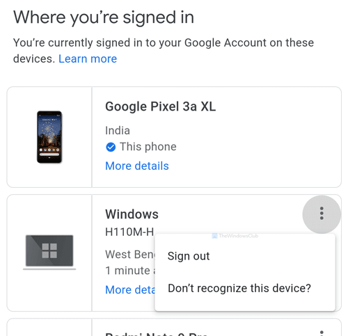 Cómo cerrar sesión en su cuenta de Google cuando usa varias cuentas