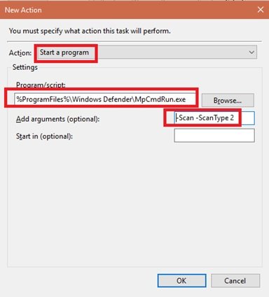 Antivirus de Windows Defender