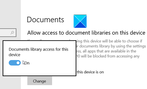 Acceso a la biblioteca de documentos