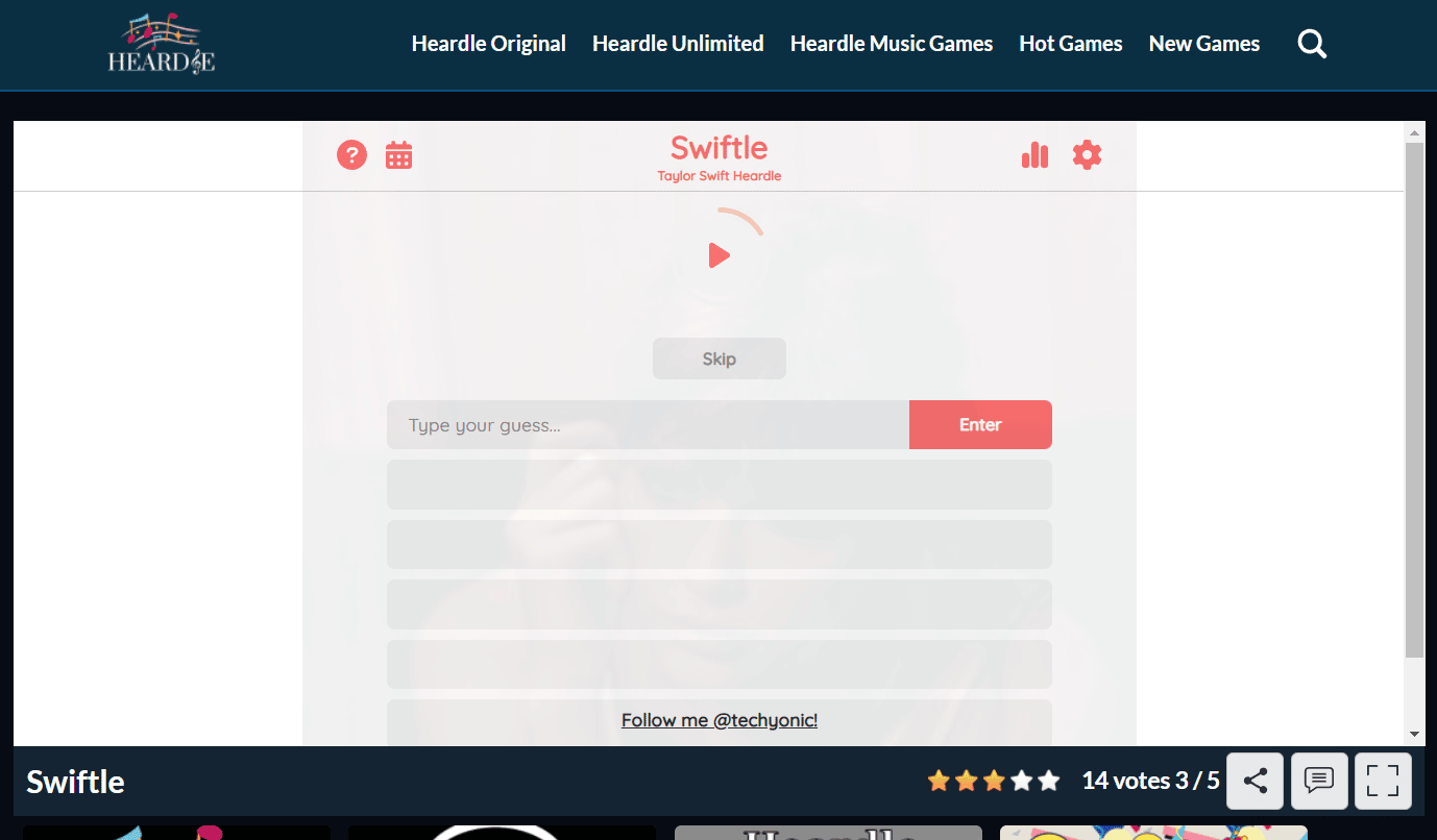 taylor swift heardle
