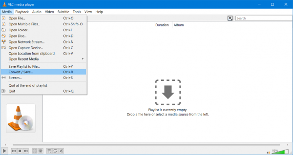 convertir videos con VLC Media Player