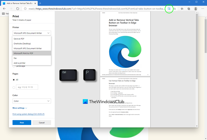 Solucionar problemas de impresión en Microsoft Edge