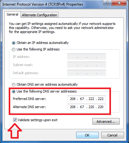 Parece que su computadora está configurada correctamente, pero el dispositivo o recurso (servidor DNS) no responde
