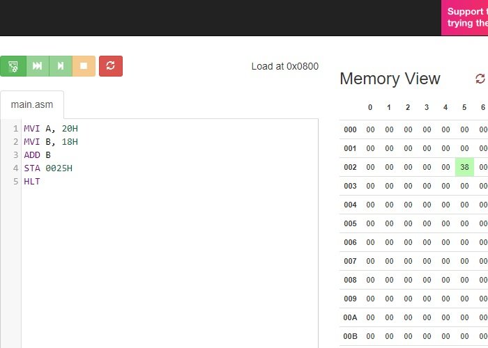 El mejor simulador de microprocesador 8085 gratuito para Windows 10