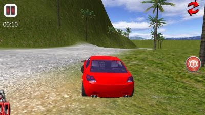 Un coche de montaña a la deriva
