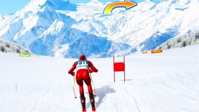 carreras de esquí de slalom