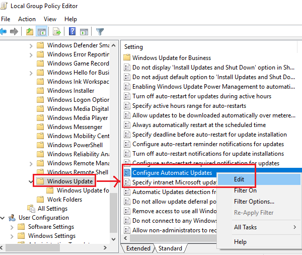 Configurar actualizaciones automáticas