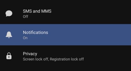 notificaciones de señal
