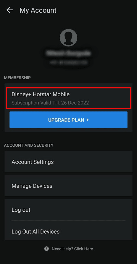 puede ver su suscripción activa válida hasta la fecha en la sección MEMBRESÍA | ¿Cómo cancelas tu cuenta de Disney Plus?