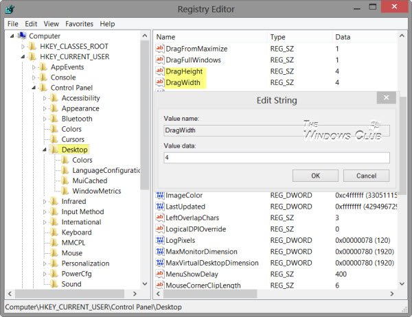 Habilitar, deshabilitar arrastrar y soltar en Windows