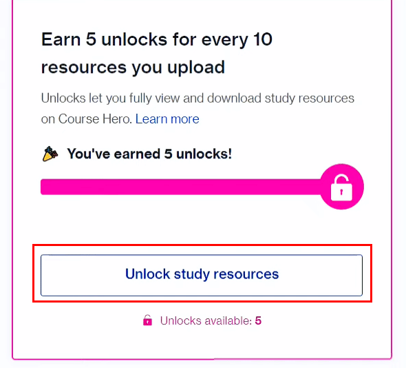desbloquea el héroe del curso de recursos de estudio