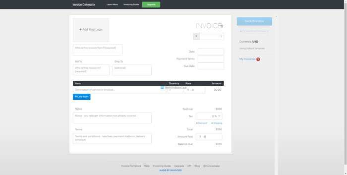 Los mejores generadores de facturas en línea gratis