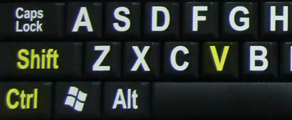 Copiar y pegar como texto sin formato ctrl shift v