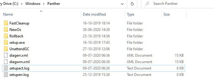 Registro de errores de actualización de Windows 10