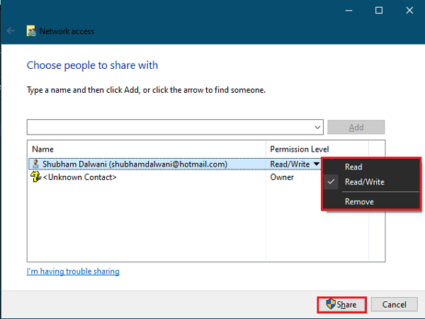 Share-File-Network-Access
