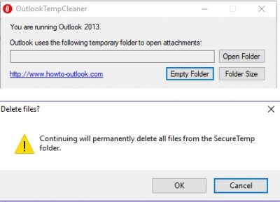 OutlookTempCleaner elimina archivos temporales de Outlook
