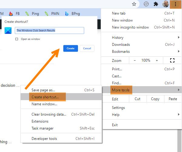 Fije un acceso directo a un sitio web en el menú Inicio de Windows 10