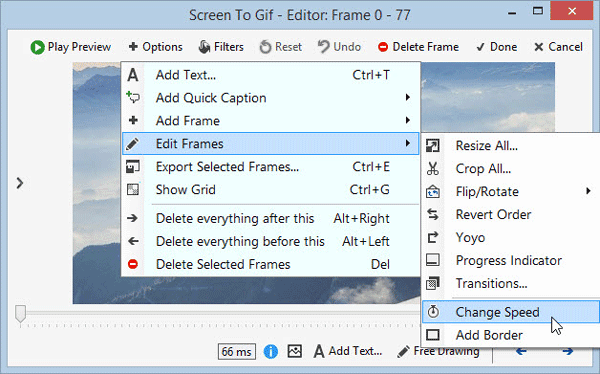 Crea una imagen GIF usando screen to GIF
