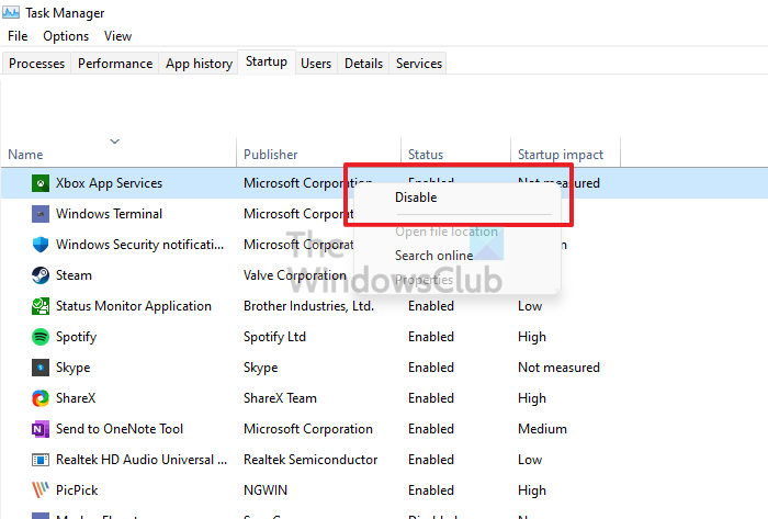 Deshabilitar Windows para que no inicie el servicio de aplicaciones de Xbox