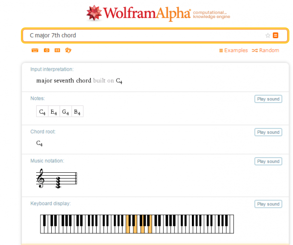 Descubre más sobre la música de Wolfram Alpha