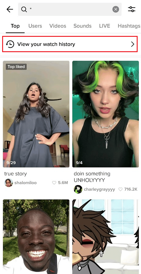 toca Ver tu historial de reproducciones |  ¿Cómo puede recuperar videos eliminados de TikTok?