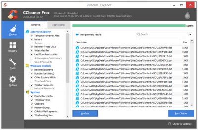 Limpiador para Windows
