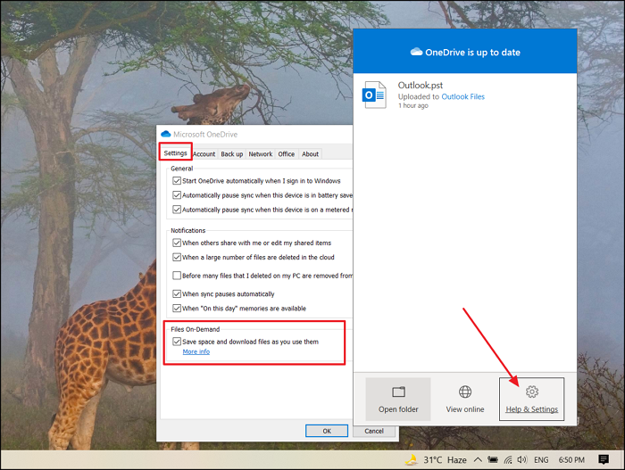 Corrige el código de error de OneDrive 0x8007016a
