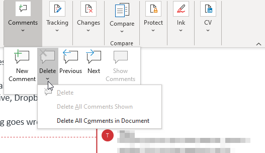 Eliminar todos los comentarios Documento final