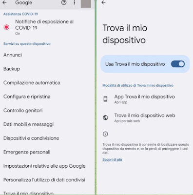 Encuentra el dispositivo de Google