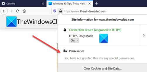 permisos de firefox