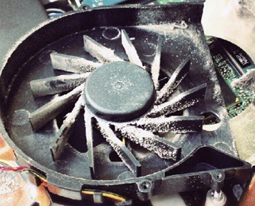 Ventilador portátil con sobrecalentamiento ruidoso