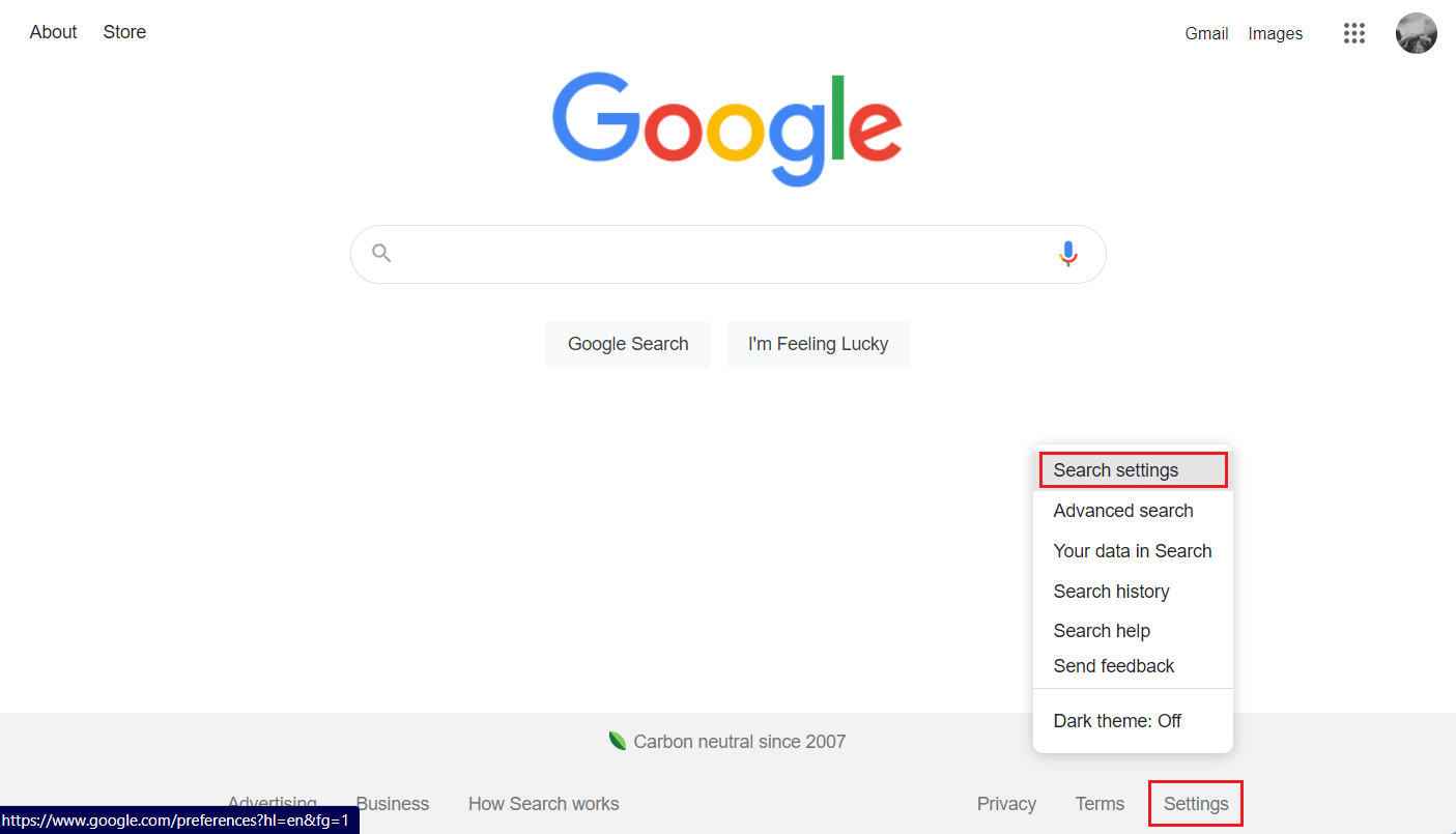 Haga clic en Configuración - Configuración de búsqueda desde la parte inferior |  ¿Cómo evitas que Google muestre tus búsquedas anteriores?