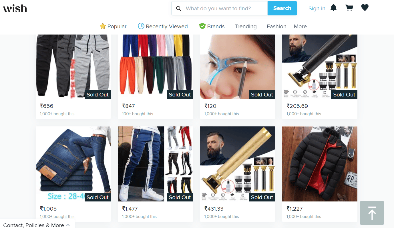 Deseo sitio web | Cómo eliminar su cuenta de Wish