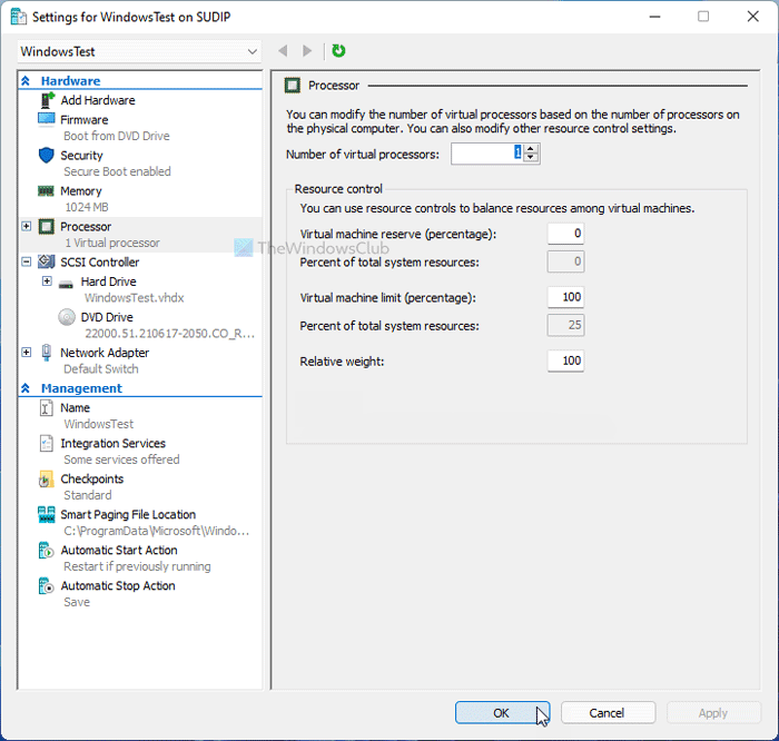 Máquina virtual Hyper-V muy lenta para iniciar