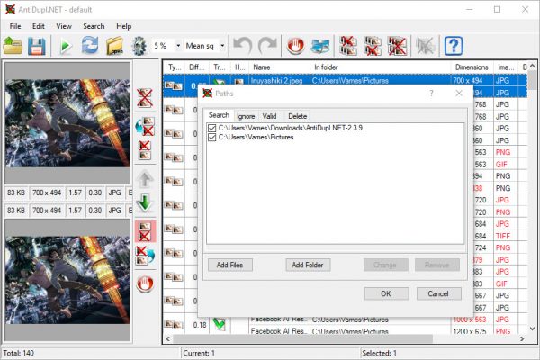 Buscador de fotos duplicadas de código abierto AntiDupl