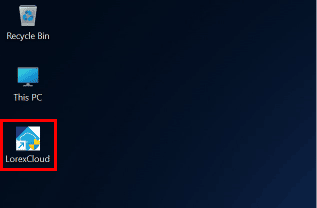 Una vez que el software Lorex Client esté instalado, haga clic en él para iniciarlo.