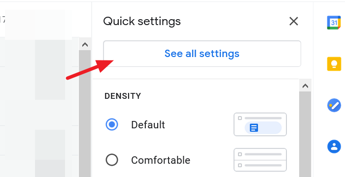 Ver todas las configuraciones de Gmail
