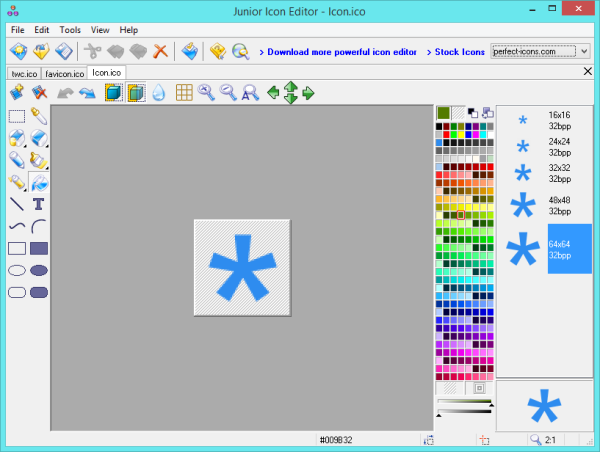 Software Junior Icon Editor para descarga gratuita