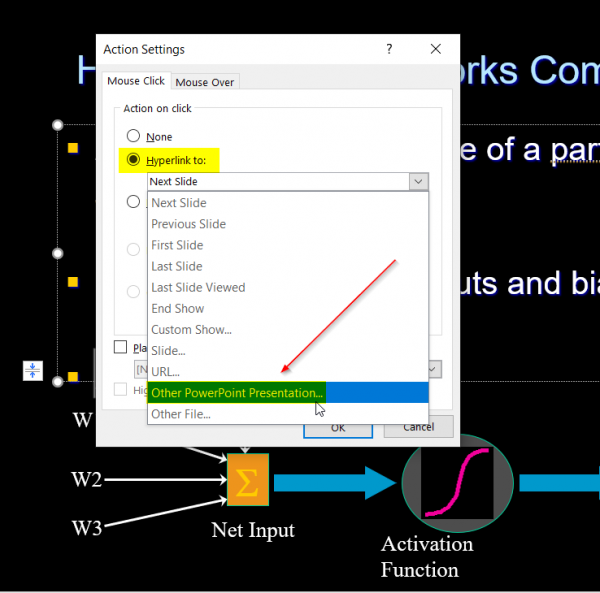 ¿Cómo vincular una presentación de PowerPoint a otra?