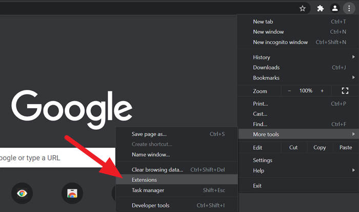 Extensiones en Chrome